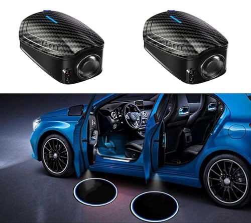 RoPox 2 Pièces Eclairage Porte Logo, HD Lumières de courtoisie pour Porte de Voiture, Éclairage LED Bienvenue Projection, lumière de Bienvenue de Porte,...