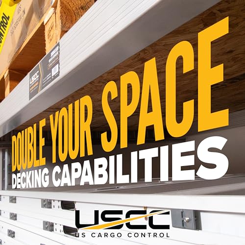 Image of US Cargo Control E Track Load Bars 93 inch-103 inch (8-Pack), 2,200 LBS Working Load Limit, Adjustable Aluminum Load Bars for Semi Trailers & Box Trucks, Shoring Beam or Decking Beam with Side Flat Latch
