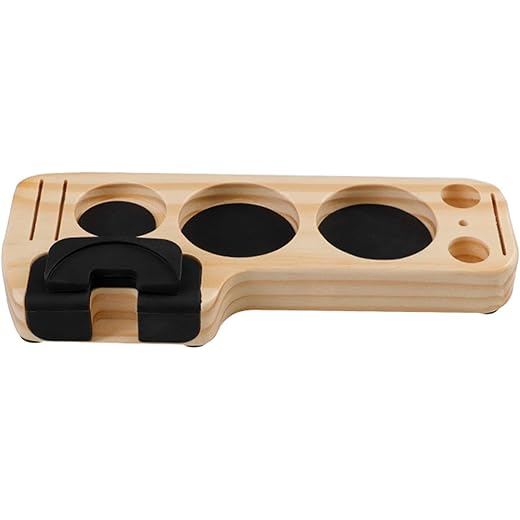 CALANDIS? Coffee Tamper Station Stand 51/53/58Mm/54Mm for Bar Worktop Espresso Machine Pinewood | 1 Coffee Tamper Holder Station