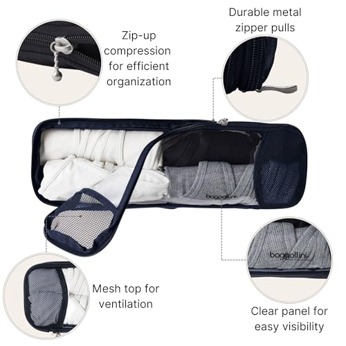 Baggallini Long Compression Cube - Lightweight Compression Packing Cube for Travel3