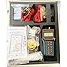 CDULOKLB Handheld Ultrasonic Flow Meter Portable Clamp-on Liquid Flowmeter with TS-2/TM-1/TL-1 Transducers, LCD Display, for Copper PVC Pipe DN15-6000mm DN300toDN6000