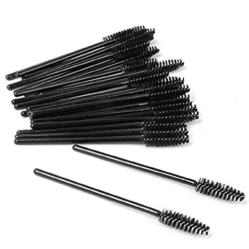 XZEN Disposable Eyelash Mascara Brushes Wands Applicator Eyebrow Brush Makeup Tool Kit Set (1000pcs, Black)