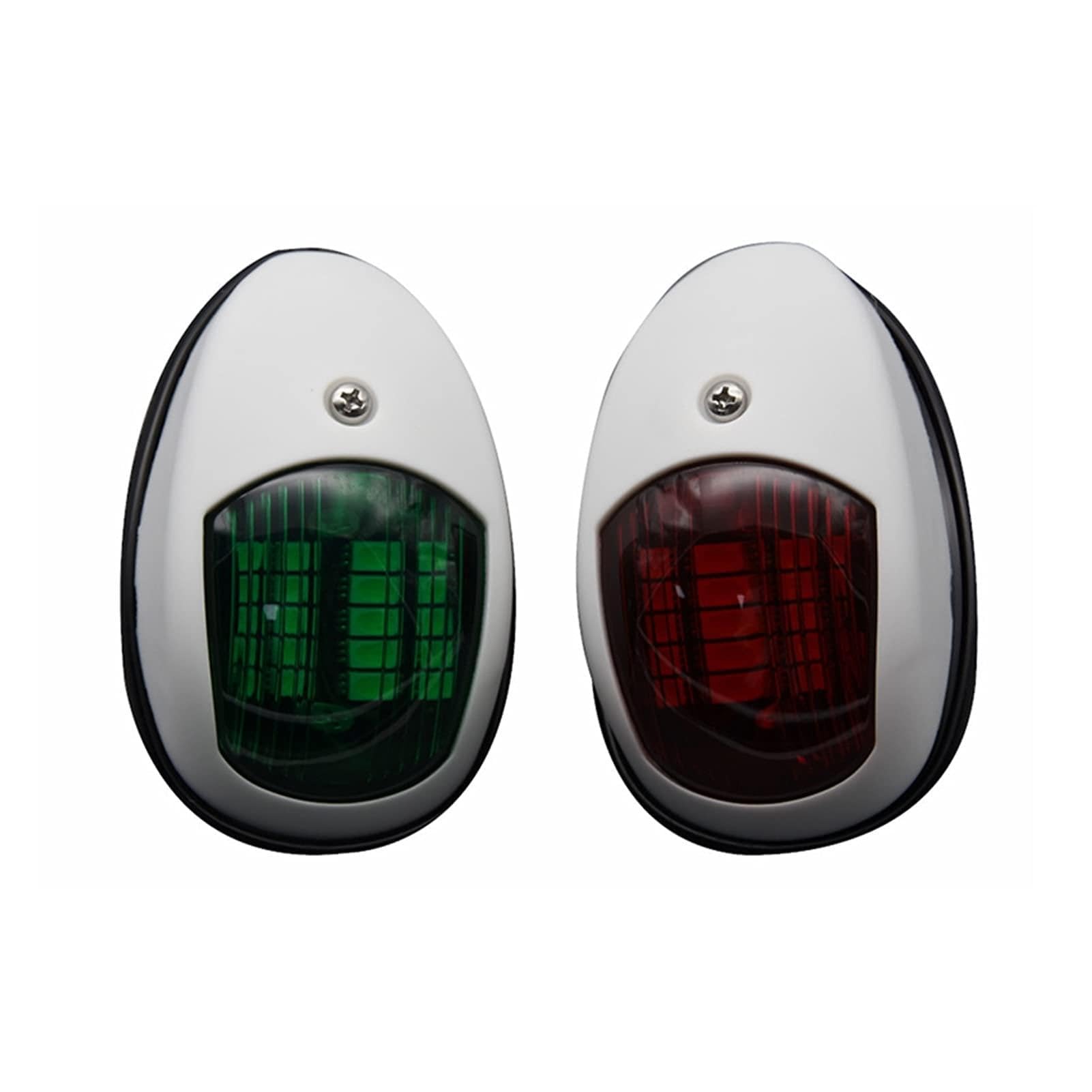 1 luce di avvertimento navigazione for barca marina GUIDATO Luce del segnale della lampada for il montaggio ponte yacht rosso verde Per la navigazione e la pesca(Light Small)