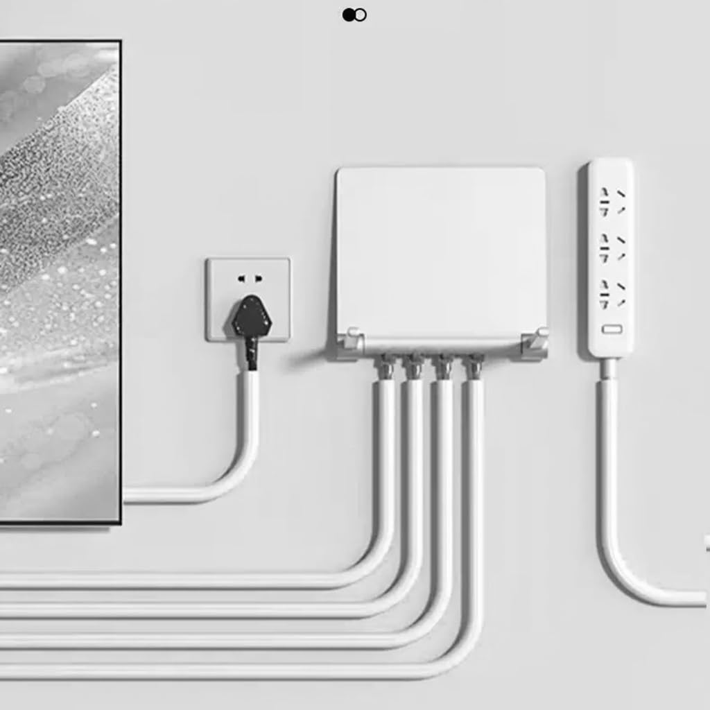 Cubrecable para Suelo De Doble Capa con Apertura Lateral, Cavidad para Cables De PVC Blando Ignífugo Y Aislante, 10 Mm De Ancho, Ocultar, Almacenar, Fijar(Negro,5m)