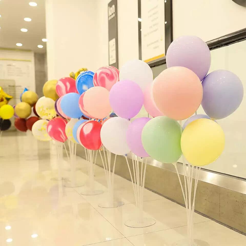 4 PZ SUPPORTO Per Palloncino Con 28 Palloncini - Porta Palloncini, Aste Per Pall EUR 17,99 - IT - 8