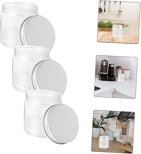 Miniatura 7 de DOITOOL 6 tarros de aluminio con tapa para botella con tapa, latas de gelatina de frutas, botellas de masón, latas vacías rellenables, mini tarros