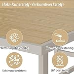 Patioco Essgruppe Seilgeflecht für 6 Personen Khaki