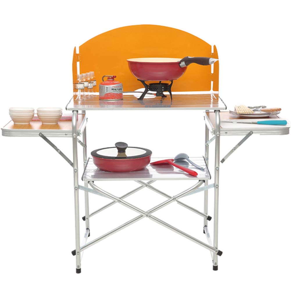 LXLTLB Camping Keuken, Opvouwbare Camping Kast met Aluminium Frame Hittebestendig En Waterdicht, voor Outdoor Reizen Picknick
