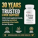 Liverite Liver Aid 60 Tablets, Supports Healthy Liver Function, Cleansing, Energy & Daily Wellness