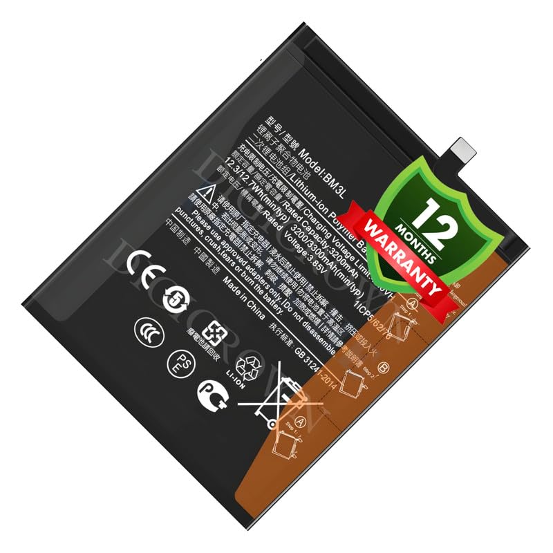 Image of Original BM3L Battery Compatible for Xiaomi Mi 9 (M1902F1G) - (3300mAh) - 1 Year Warranty DF7