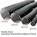 Car Hose, 25mm 42mm 50mm 60mm 75mm Diameter 50-300cm Length Air Diesel Parking Heater Duct Pipe Tube Hose for Car Camper Black(25mm Length 100cm)