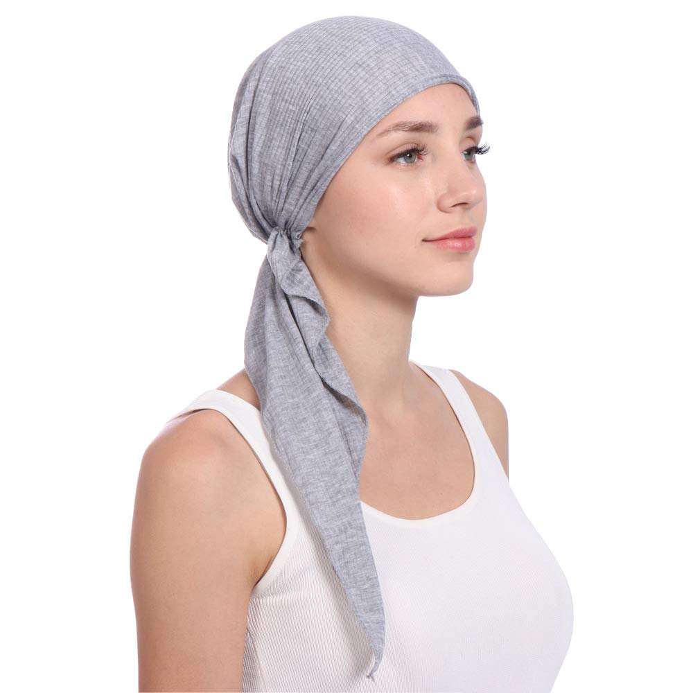 Pañuelo Cabeza Preanudado Para Mujeres - Gorro Ligero De Verano Para Pérdida De Cabello, Cómodo Y Transpirable