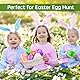 AUFIKR 6-Farbe 2.5 Ostereier für die Füllung behandelt, Ostern Thema Party Gunst, Ostereier jagen, Korb Stuffers Füller, Klassenzimmer Preis (24, Mehrfarbig)