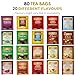Twinings Tea Sampler Collection – 80 Tea Bags, 20 Flavours/Assorted Tea, Gift Set in Decorative Bamboo Box – Wooden Organizer Tea Chest Included – Ideal for Home, Office, Family & Friends (Bamboo Box)