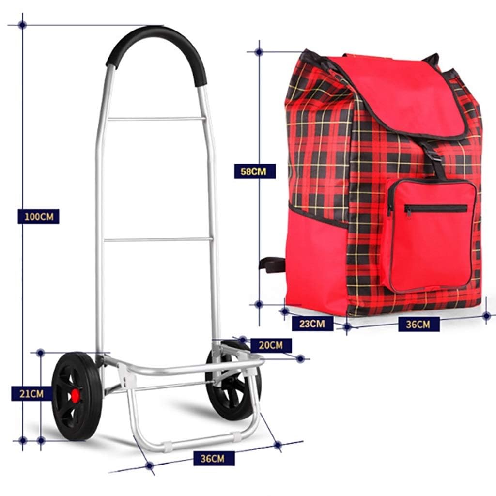 Bolsa de Repuesto para Carrito de Mano de 1/2 Pieza de 48 L, Bolsa de Repuesto para Carrito de La Compra, Bolsa de Repuesto Reutilizable para Carrito, Bolsa de Repuesto Plegable para Cesta de La Comp