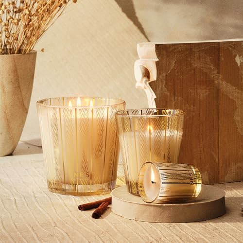Image of NEST New York Scented Votive Candle, Winter Chai - 2 oz - Up to 28-Hour Burn Time - Reusable Glass Vessel