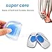 2 Pairs Gel Heel Cups, Silicone Foot Heel Support Pads, Shock Absorbing Support Shoe Inserts Cushions, for Plantar Fasciitis Sore, Heel Pain, Bone Spur, Achilles Pain, Bruised Feet (Blue, L)