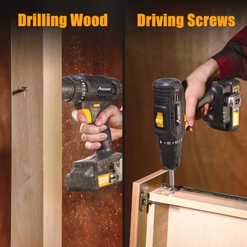 Avid Power 20V Cordless Drill Set 320 In-Lbs Torque Power Drill/Driver Kit With 2 Variable Speed, 3/8'' Keyless Chuck thumb #2