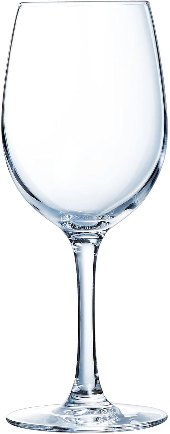 Chef & Sommelier - Cabernet Collection - Set of 6 Tulip Wine Glasses with Stem 25cl - Shine, Transparency and High Resistance - Reinforced Packaging