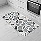 Comart - Küchenteppich Malaga - Läufer 100% PVC - Schmutzabweisend - rutschfest - Wasserdicht - Maschinenwaschbarer Teppich - Moderner Flur für Küche und Flur - Geometrische Form - 55 x 100 cm