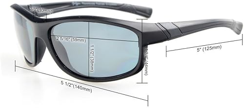 Miniatura 5 de Eyekepper Gafas de sol bifocales para deportes de moda, TR90, irrompibles, para lectura al aire libre, béisbol, correr, pesca, conducir, golf,