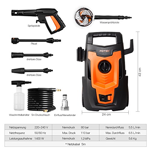 Potek Pulitore ad alta pressione cm82 Basic (1400