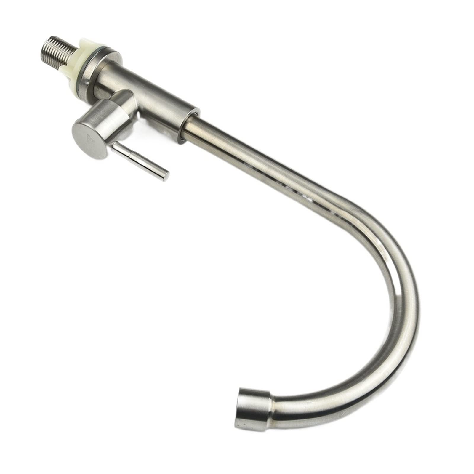 Robinet de cuisine en acier inoxydable brossé avec rotation 360° pour robinets de salle de bain