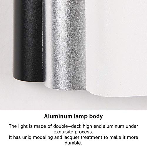 Luz de pared LED plata de 10W pack de 2 apliques interiores blanco cálido 6