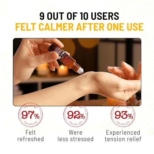 Sleep Essential Oil Roll On - Lavender Roll on Essential Oil with Blend of Clary Sage, Lemongrass and Chamomile - Essential Oils for Sleep and Relaxation - 10ml Calming Roll on Essential Oils - Image 3