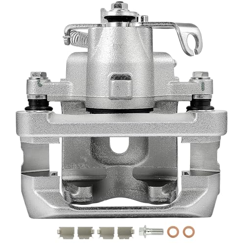 Image of SCITOO 18B4909 Rear Left Disc Brake Caliper w /Bracket Fit For Ford For Freestar 2004-2007,For Mercury For Monterey 2004-2007, Single Piston