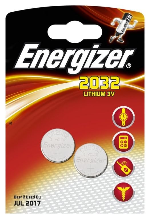 CR2032 3V Lithium Button Batteries (2 Pieces)