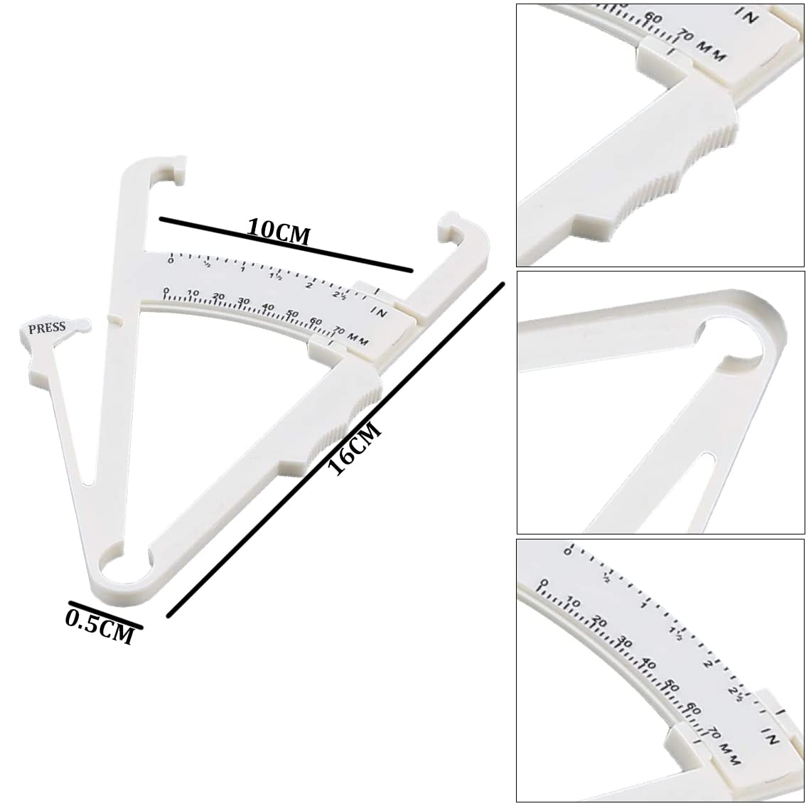 Buy Now Syga Body Fat Caliper For Body - Skinfold Calipers For Accur... 3 Buy Now Syga Body Fat Caliper For Body - Skinfold Calipers For Accur...