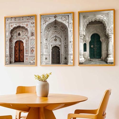 Image of kotart Indian Art Traditional Paintings for Living Room | Framed Wall Painting for Home Room Bedroom Office Wall Decor| Wall Poster With frames Set of 3 (19X25 inch)