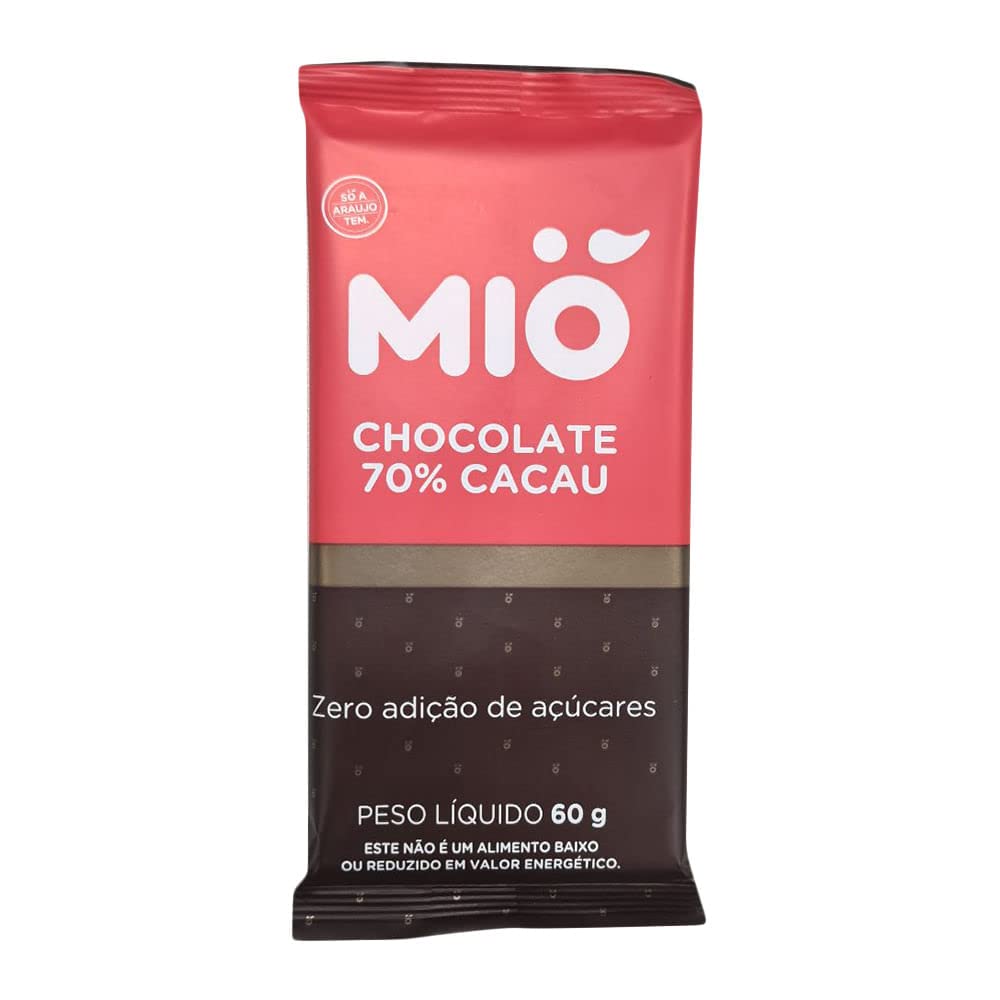 Chocolate Mió 70% Cacau Zero 60g : Amazon.com.br: Alimentos e Bebidas