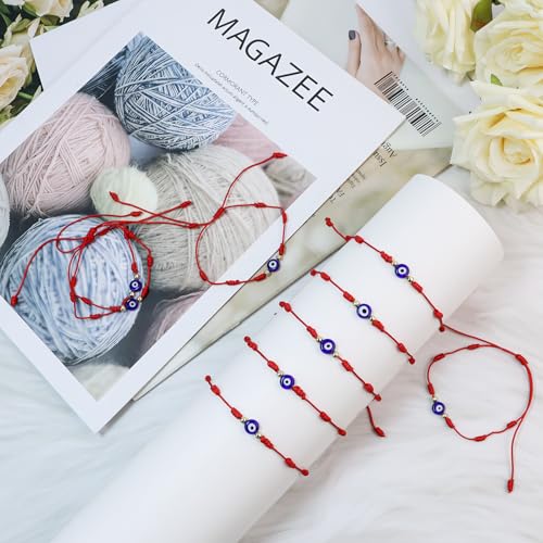 Evil Eye 7 Knot Lucky Bracelets Adjustable Handmade Braided Good Luck Bracelet Rope Cord Thread Friendship Bracelet for Women Men3