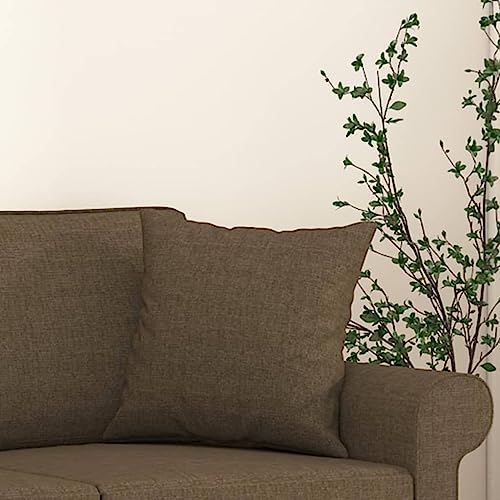 Coussins décoratifs marron 40x40 cm lot de 2 avec inserts - 6