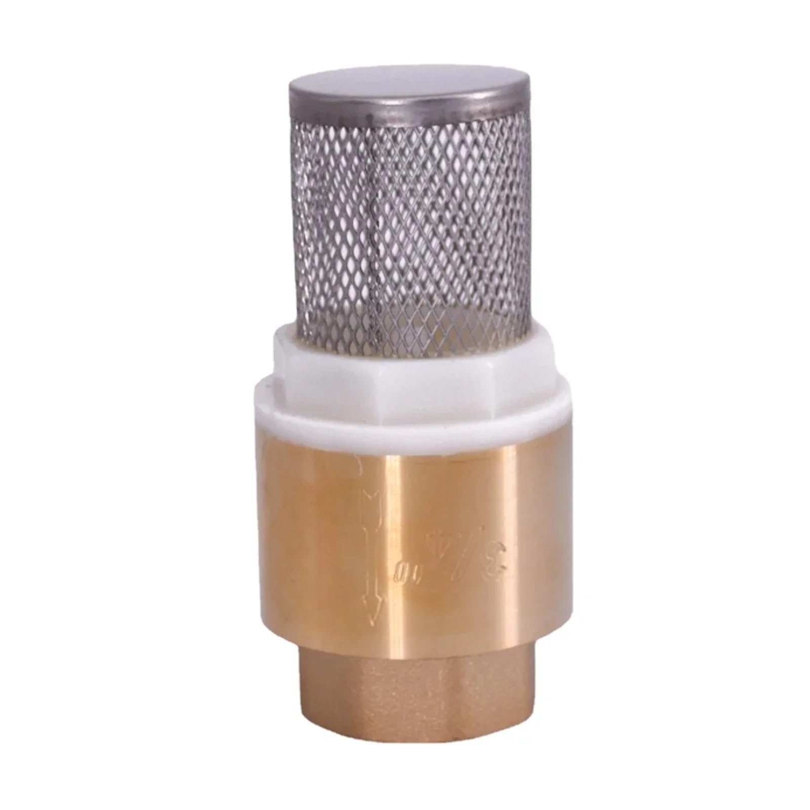 Uyzndkvsi 1 /2" 3/4" " -/4" -/2" 2" 2-/2" 3" Brass Check Valve Non-Return With Steel Strainer Filter(1")