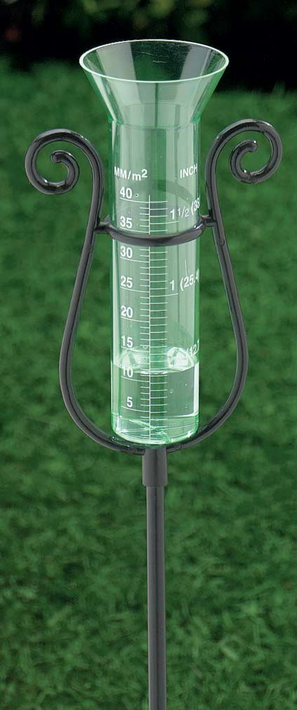 Amazon.com : Fox Valley Traders Graceful Rain Gauge, Sturdy