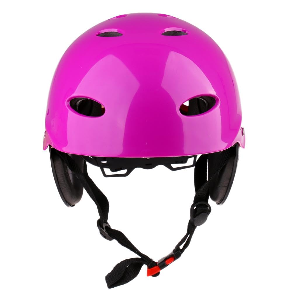 Casco de seguridad para deportes acuáticos wakeboard kayak canoa con protector de oídos verde talla L
