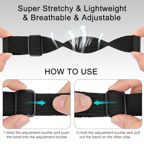 Armband Nylon für Realme Watch 3/3 Pro/Watch 2/2 Pro/Watch S/S Pro, 22mm Sport Armbänder Uhrenarmband, Ersatzarmband für Xiaomi Watch S3/Watch S2/Watch S1/S1 Active/Mi Watch – Bild 5