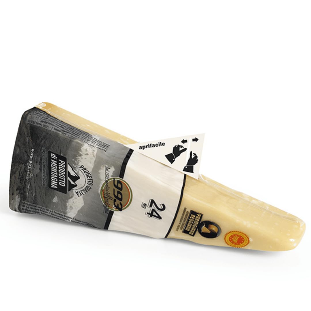 Parmigiano Reggiano® DOP di Montagna "Casello 993" 24 mesi Cavola 250g | Parmigiano spicchio confezione sottovuoto termoretraibile | filiera corta