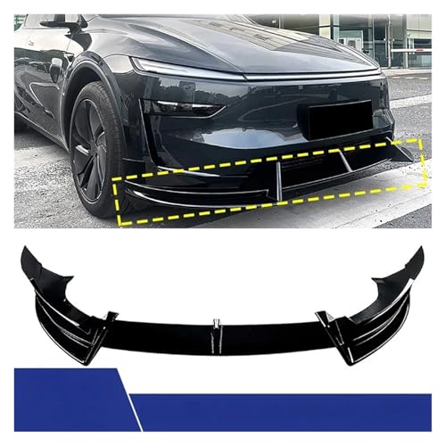 Diffuseur arrière pour Tesla Model Y Juniper 2025 spoiler de pare-chocs noir brillant