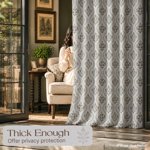 Amazon – YoungsTex 2-Panel Brown Floral Linen-Blend Curtains - $11.98– - image 7