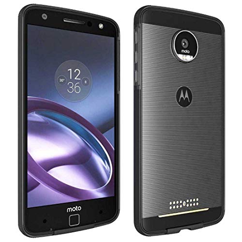 Rome Tech Moto Z Play Bumper, - Motorola Moto Mods Compatible - Ultra Slim Shell With Protective Shockproof Design for Motorola Moto Z Play - Black