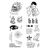 Looks like a real tattoo! Premium quality 3 Week Lasting Fake Tattoo Sticker, Inspired by Drake. Waterproof tattoes on the back, fingers, arm, thigh or neck.