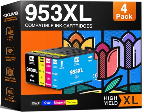 953XL Compatibles con Cartucho de Tinta HP 953 XL Compatible para HP Officejet Pro 7720 7730 7740 8210 8218 8710 8715 8718 8720 8725 8728 8730 8740 (Negro Magenta Amarillo Cian)