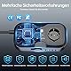 AUCARAUTO 7in1 USB-C Wechselrichter 12V auf 220V, 200W Spannungswandler Stromwandler mit 2 kfz Steckdose, 10A Zigarettenanzünder Verteiler, 4-Port 4.8A USBC und USBA, Laden Sie Ihr Laptop, Dash Camera