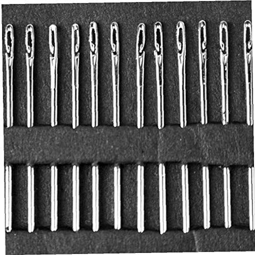 36pcs / 3set Grande del Ojo De La Aguja De Costura Lateral Apertura Agujas De Coser a Mano Fácil De Auto Threading De Bordado Pin Cover