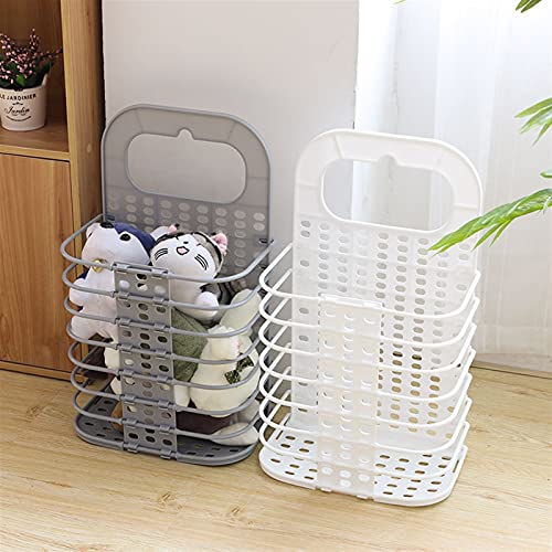 Panier à linge mural pliable pour libérer l'espace au sol de votre buanderie encombrée