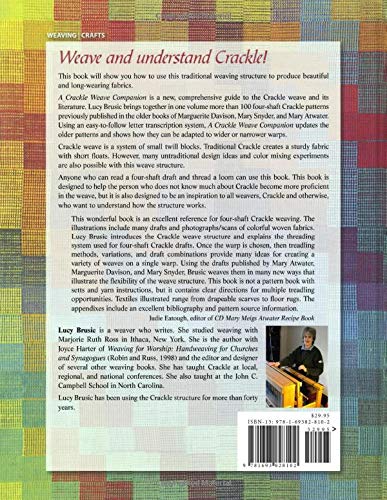 A Crackle Weave Companion: Exploring Four-Shaft Crackle      Paperback – September 18, 2019